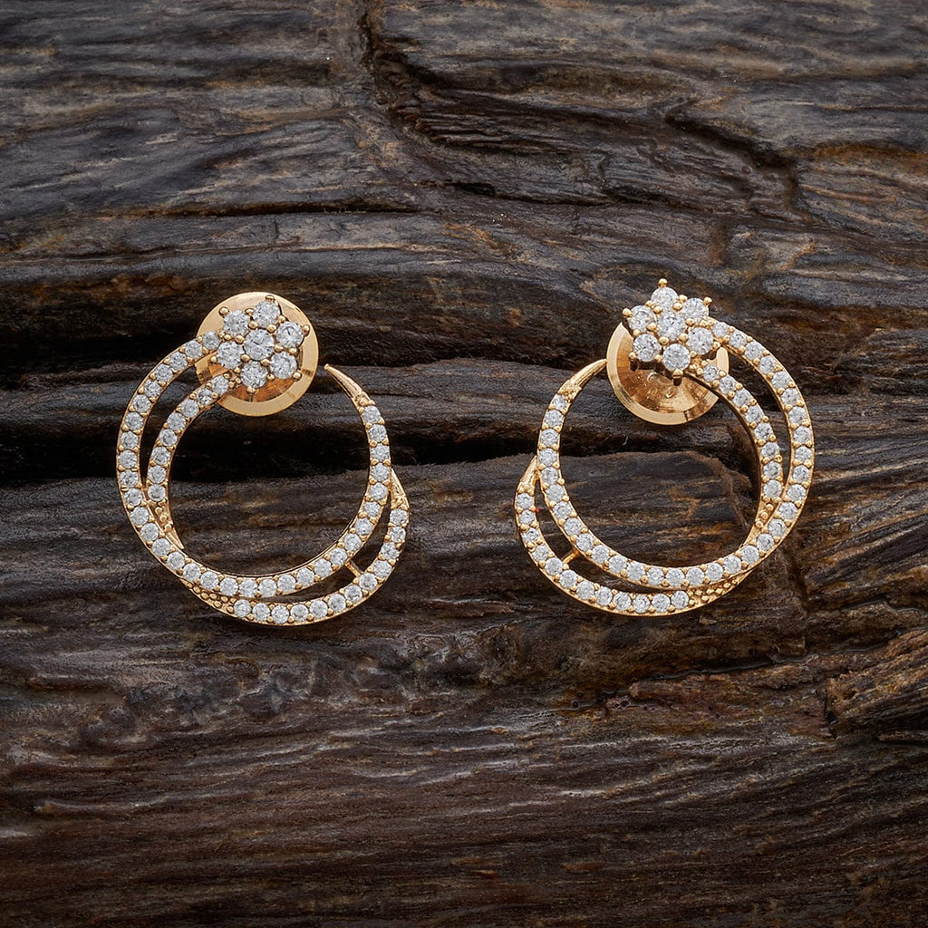 CZ White stones four lane Bali Earrings – Fashion Mantra Jewellary
